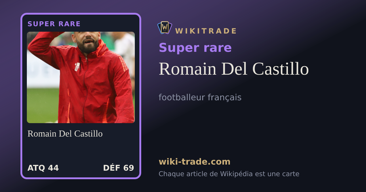 Romain Del Castillo — carte Super rare