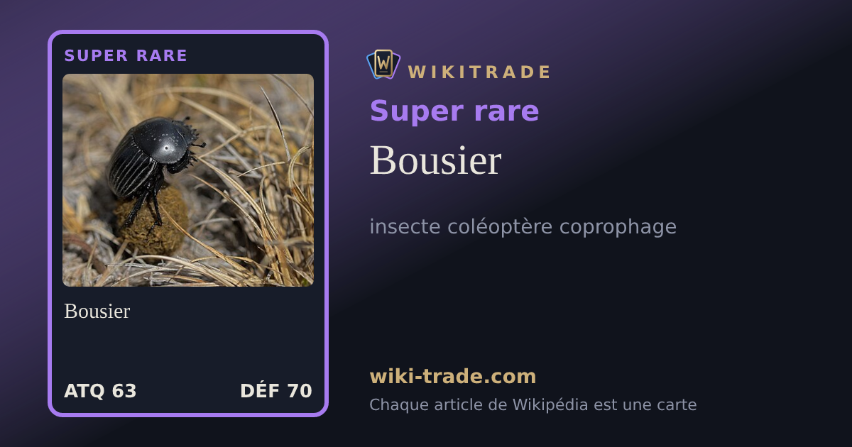 Bousier — carte Super rare