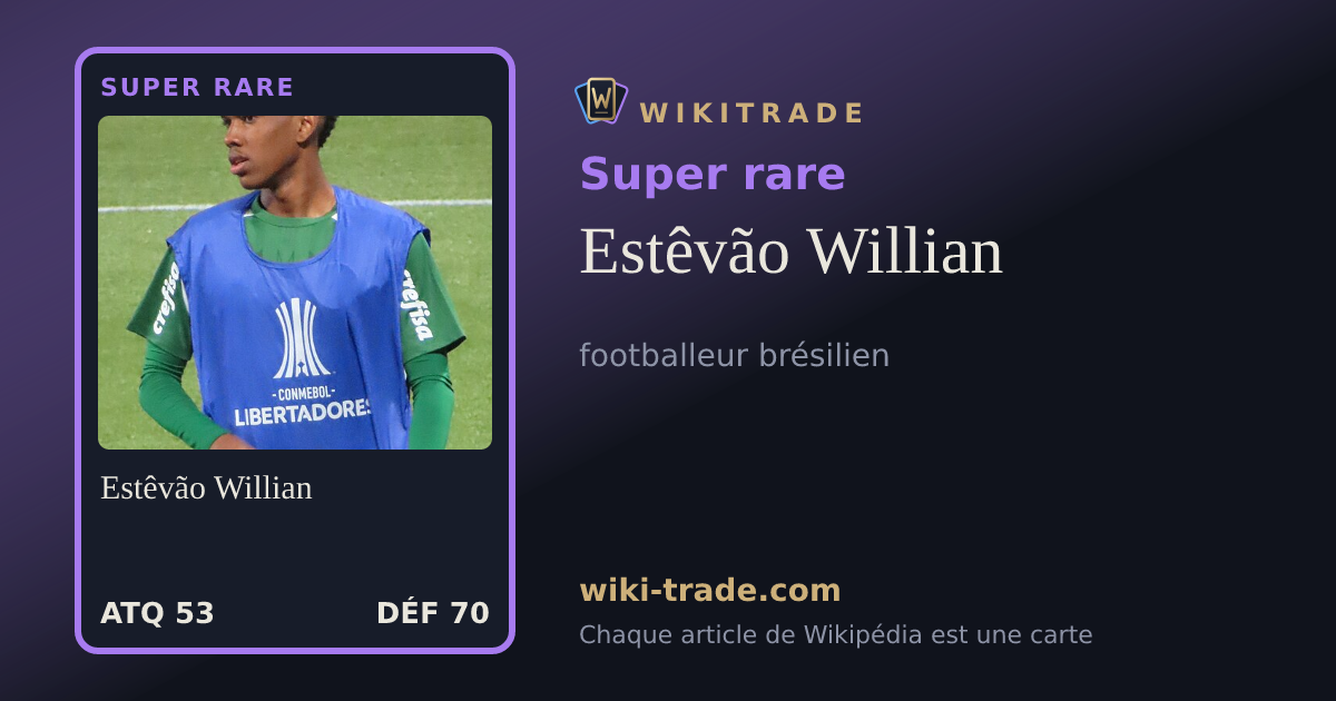 Estêvão Willian — carte Super rare
