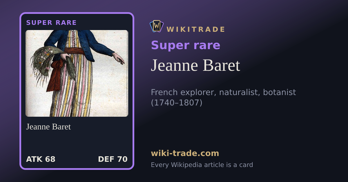 Jeanne Baret — Super rare card
