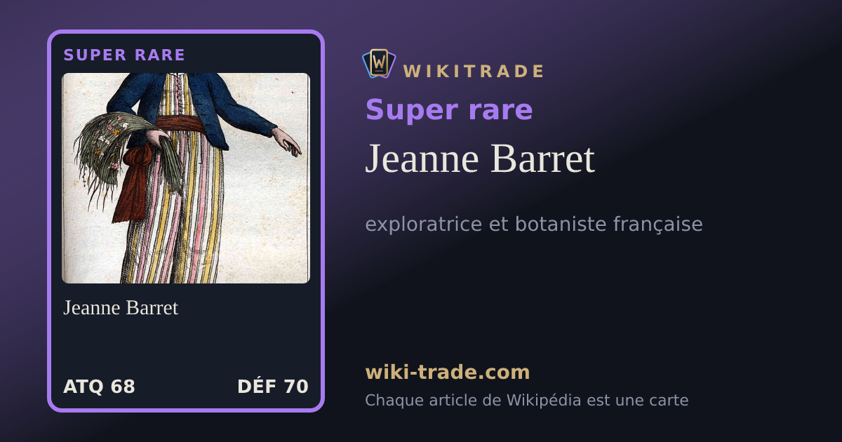 Jeanne Barret — carte Super rare