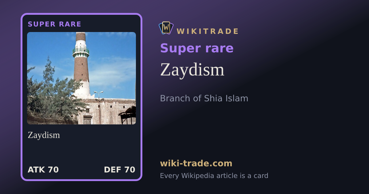 Zaydism — Super rare card