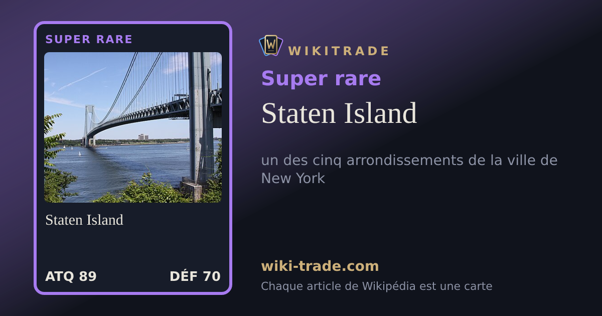 Staten Island — carte Super rare