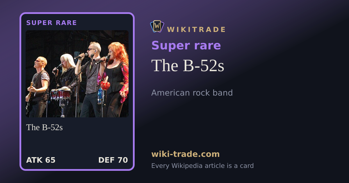 The B-52s — Super rare card