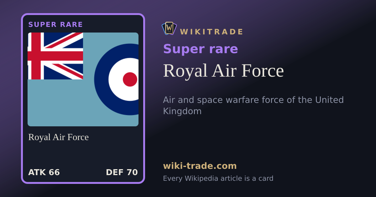 Royal Air Force — Super rare card