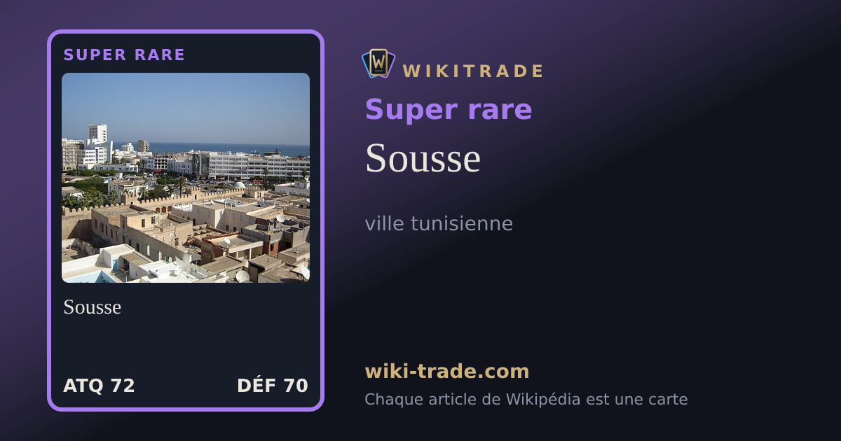 Sousse — carte Super rare