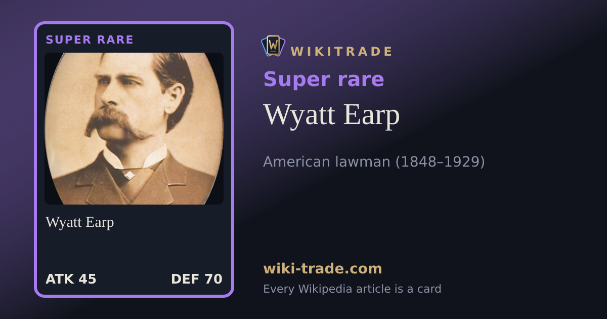 Wyatt Earp — Super rare card