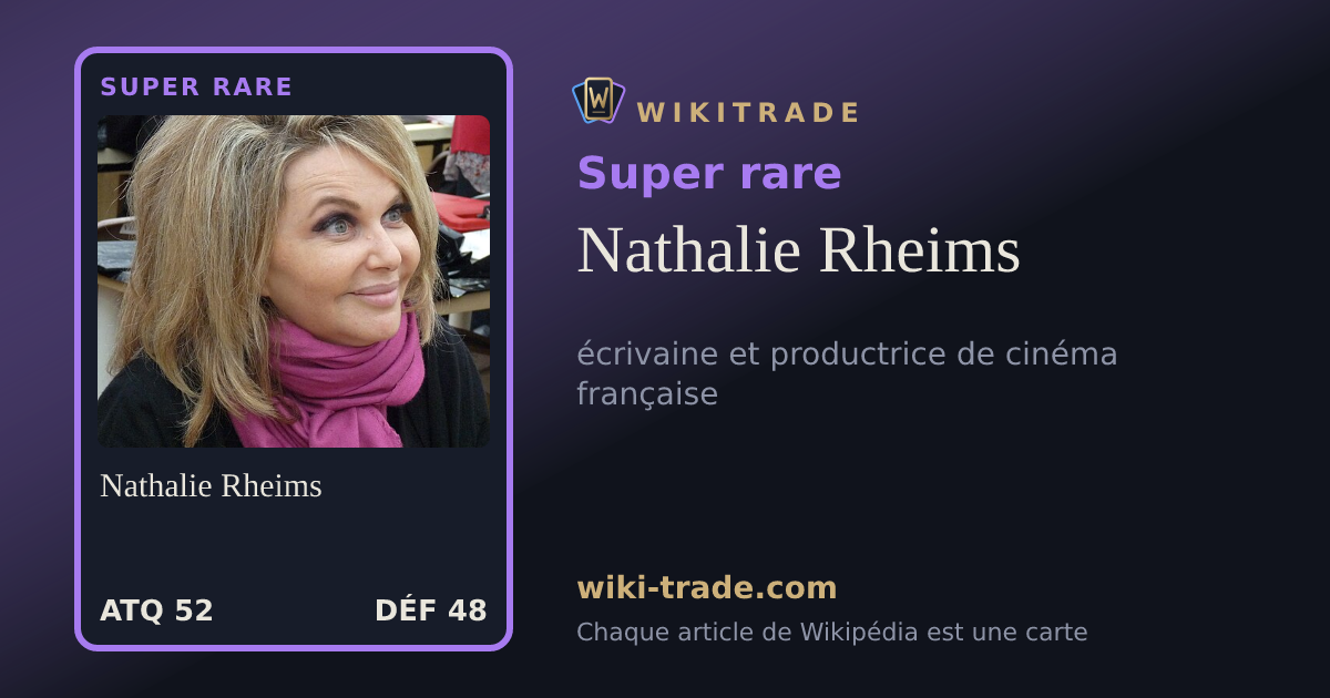 Nathalie Rheims — carte Super rare