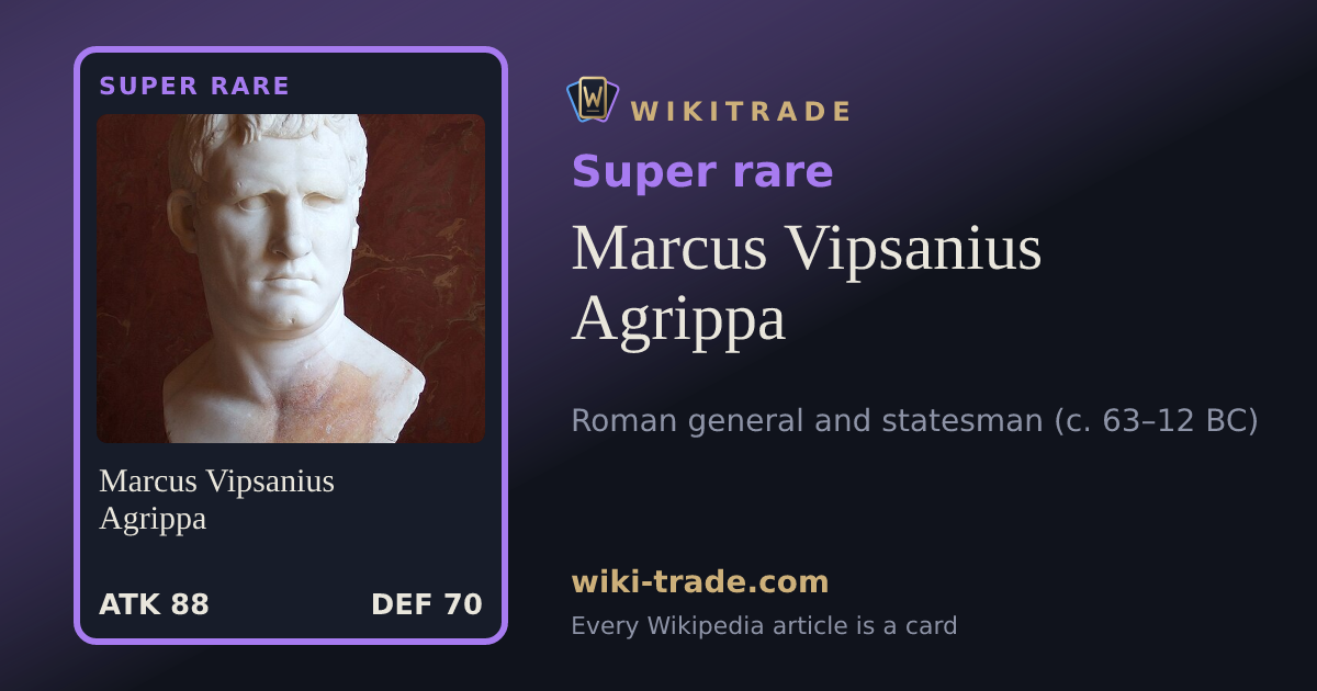 Marcus Vipsanius Agrippa — Super rare card