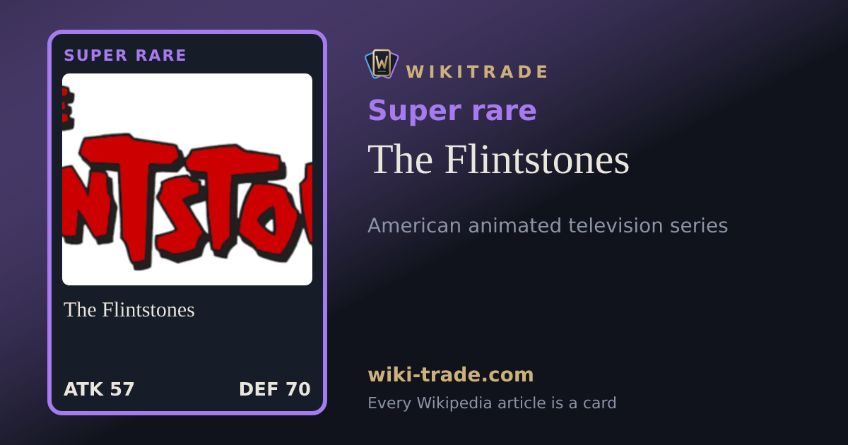 The Flintstones — Super rare card