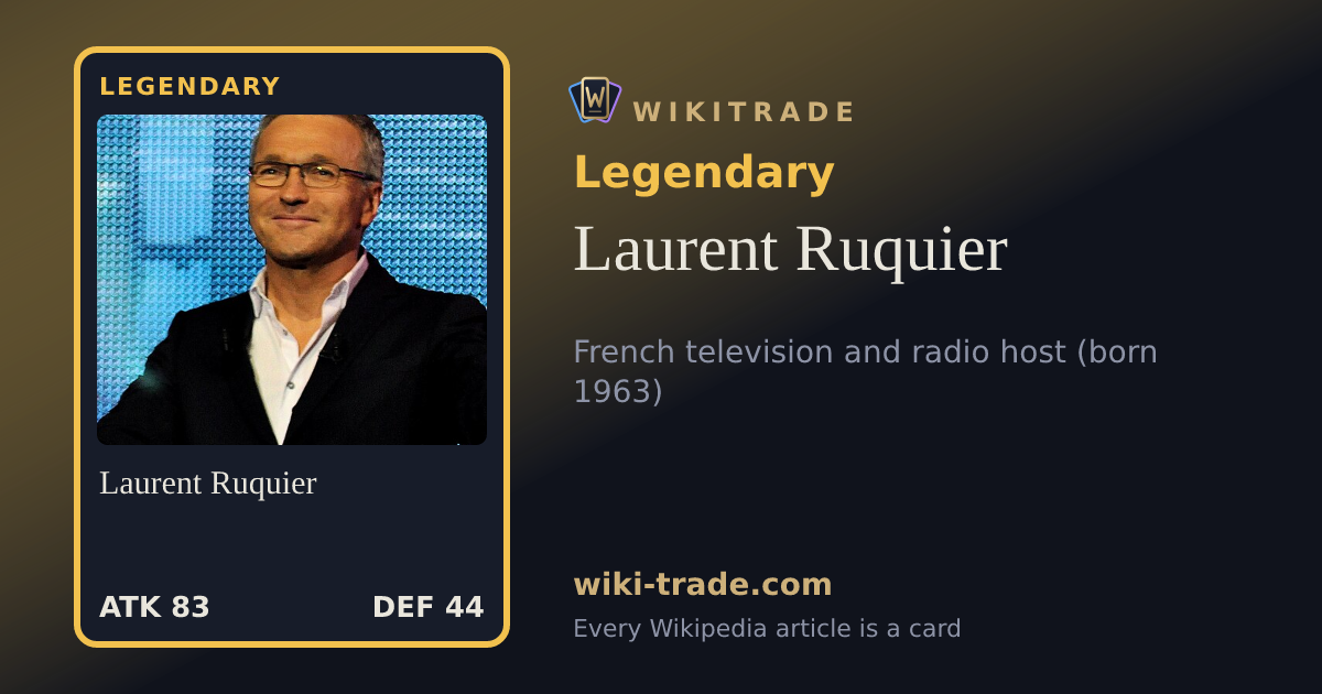 Laurent Ruquier — Legendary card