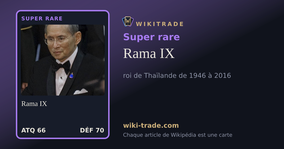 Rama IX — carte Super rare