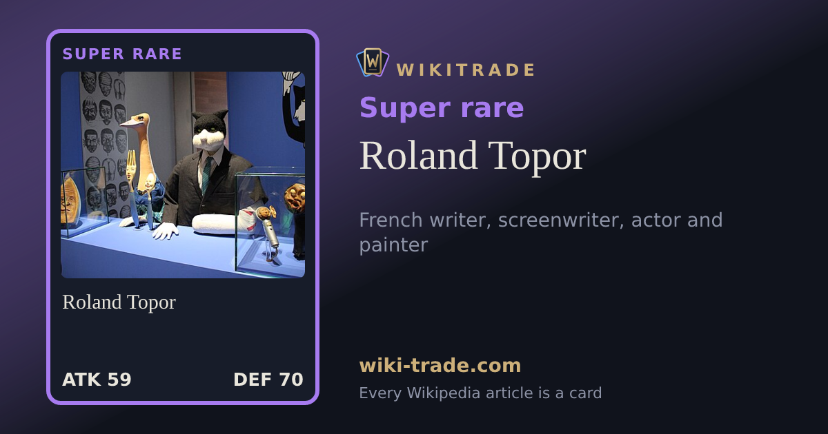 Roland Topor — Super rare card