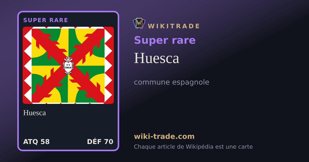 Huesca — carte Super rare