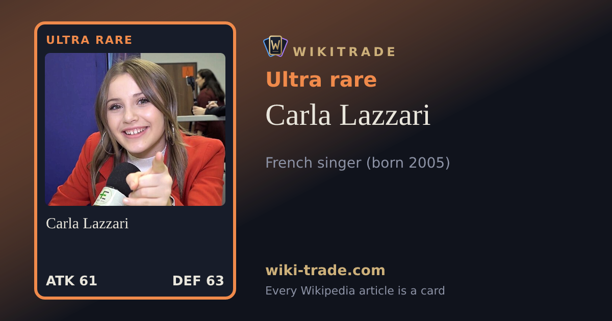 Carla Lazzari — Ultra rare card