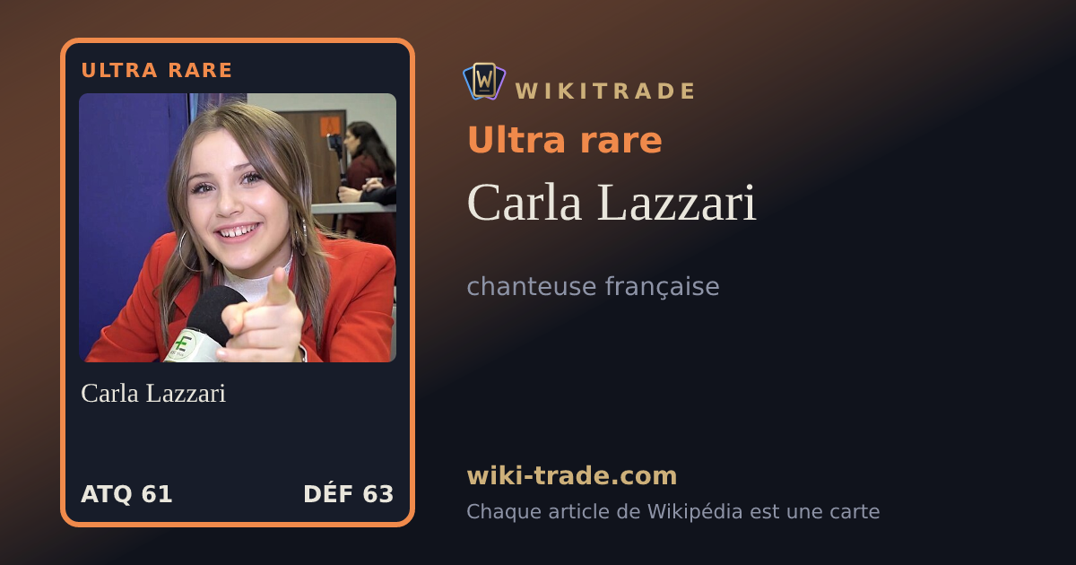 Carla Lazzari — carte Ultra rare