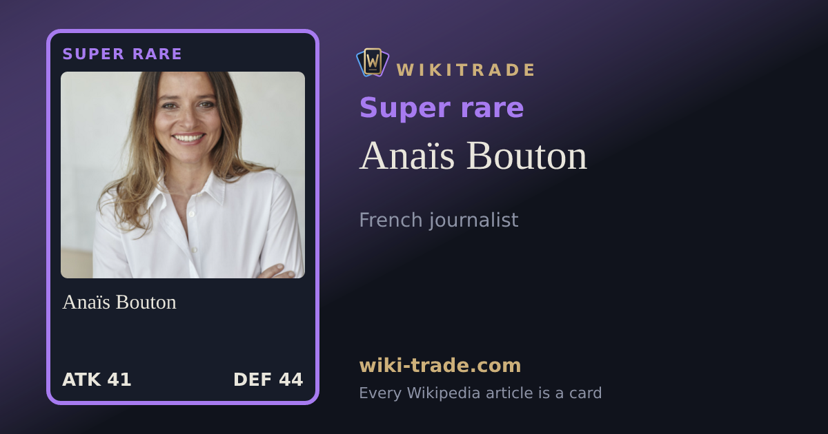 Anaïs Bouton — Super rare card