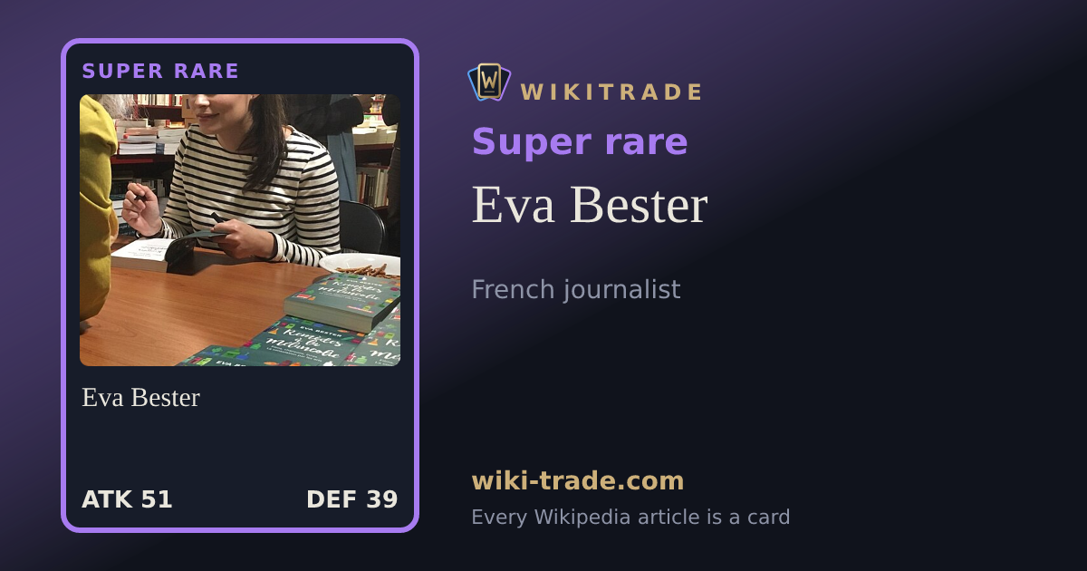 Eva Bester — Super rare card