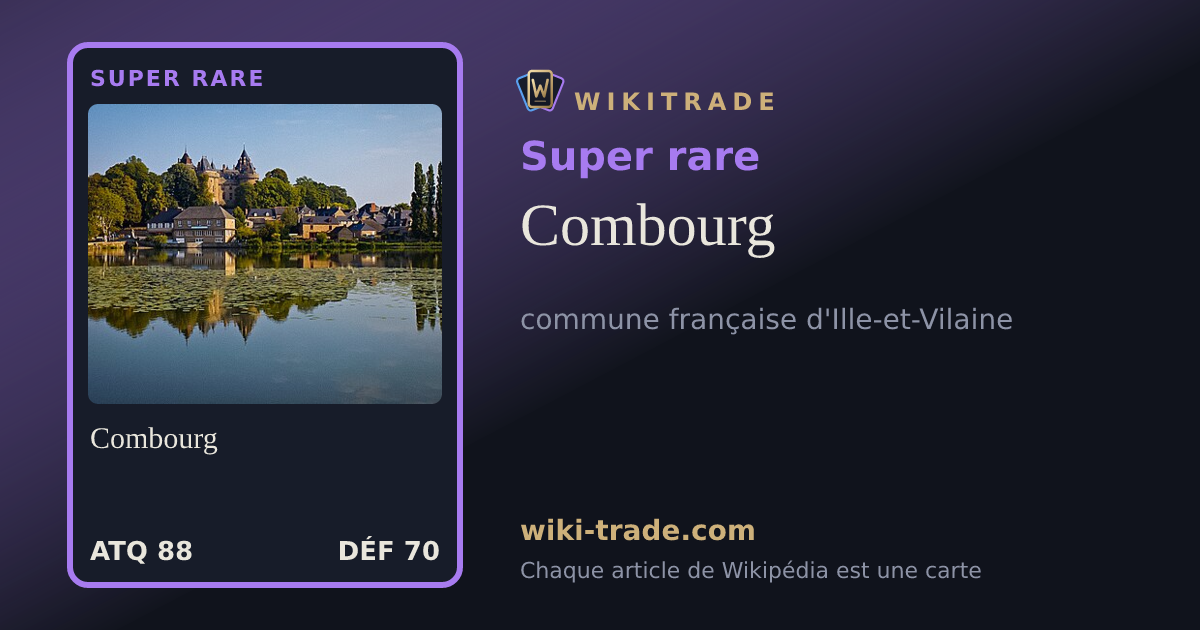 Combourg — carte Super rare