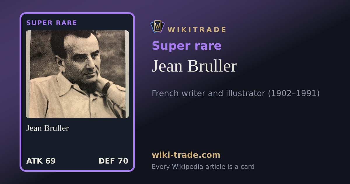 Jean Bruller — Super rare card