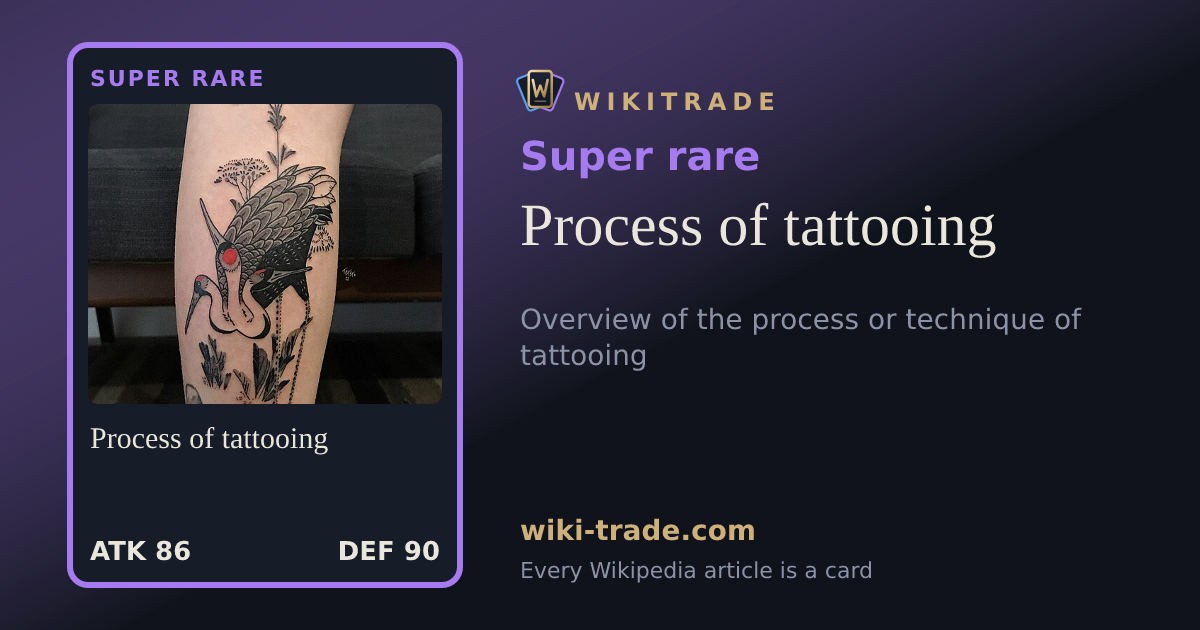 Process of tattooing — Super rare card