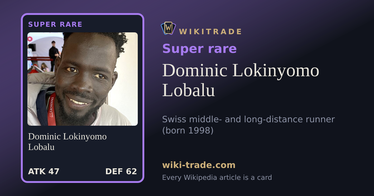 Dominic Lokinyomo Lobalu — Super rare card