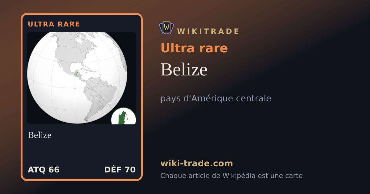 Belize — carte Ultra rare