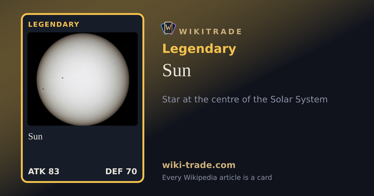 Sun — Legendary card