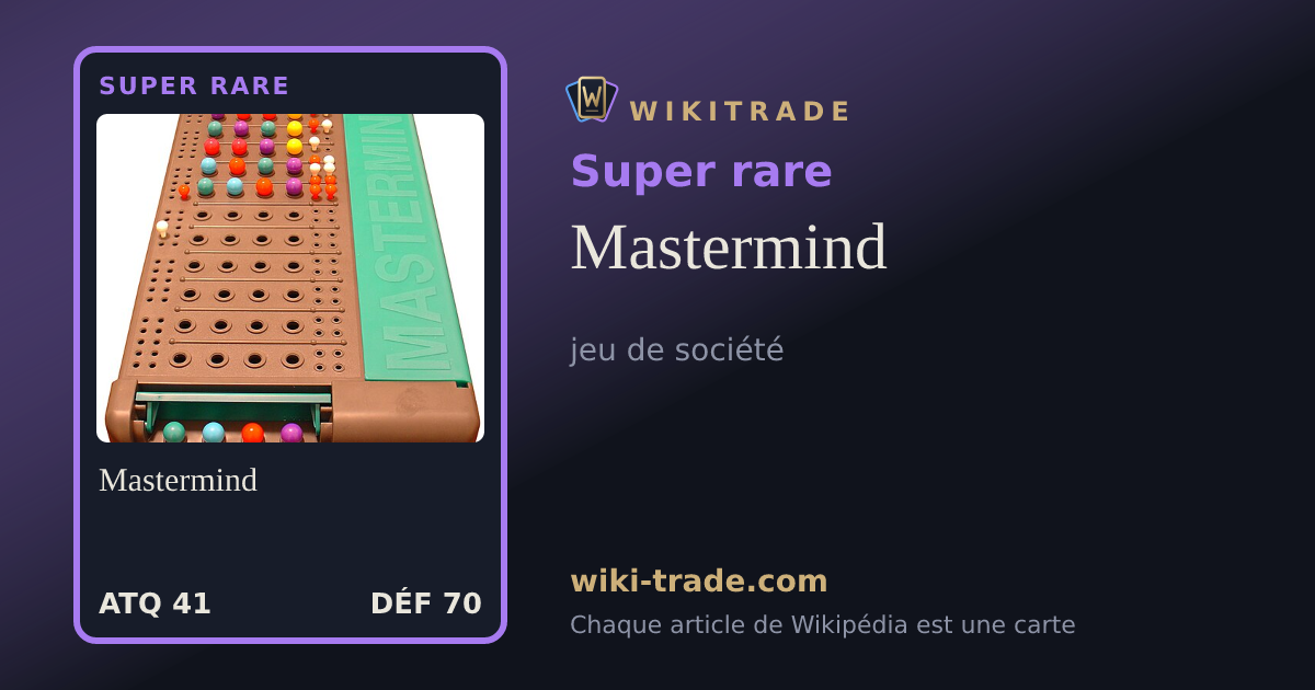 Mastermind — carte Super rare
