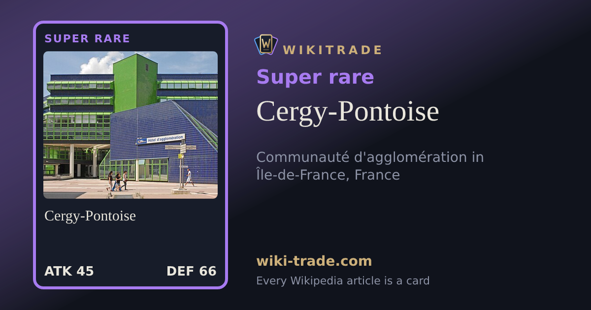 Cergy-Pontoise — Super rare card