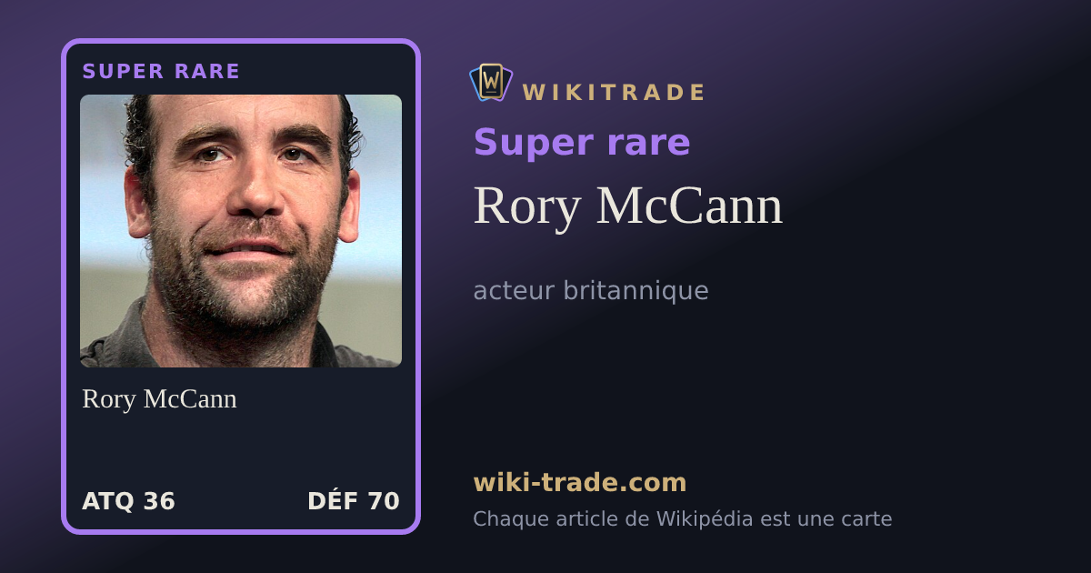 Rory McCann — carte Super rare