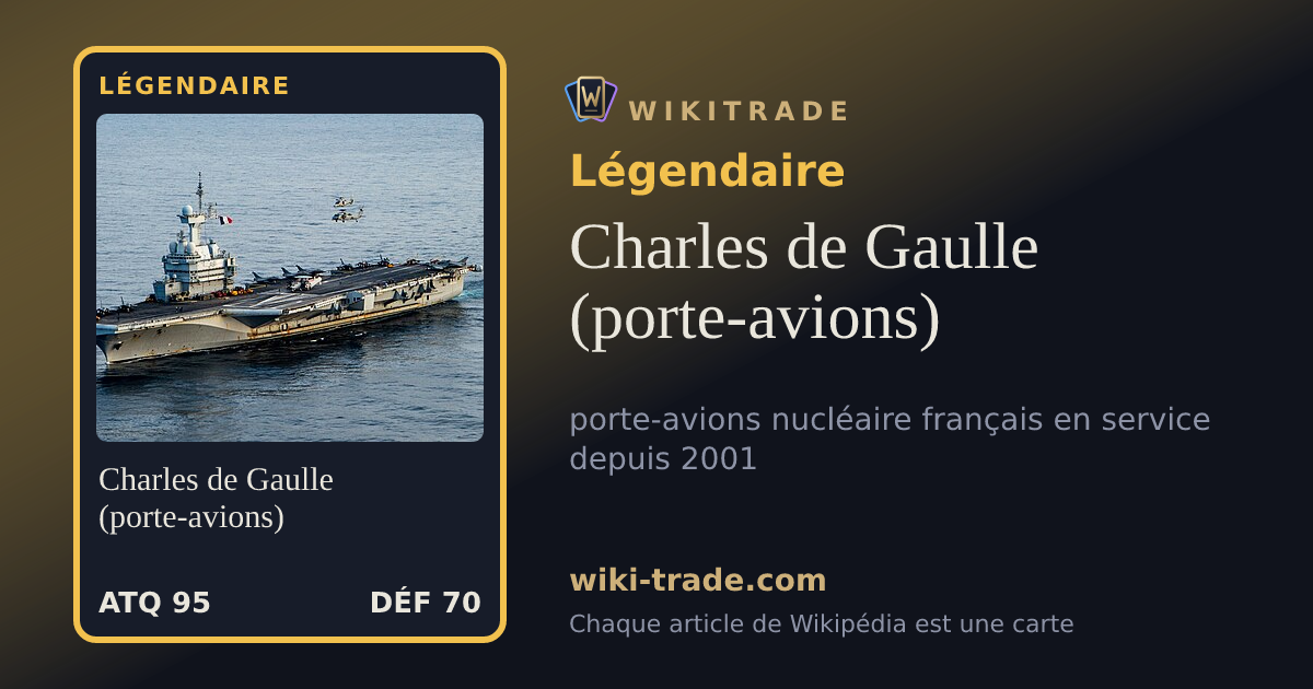 Charles de Gaulle (porte-avions) — carte Légendaire