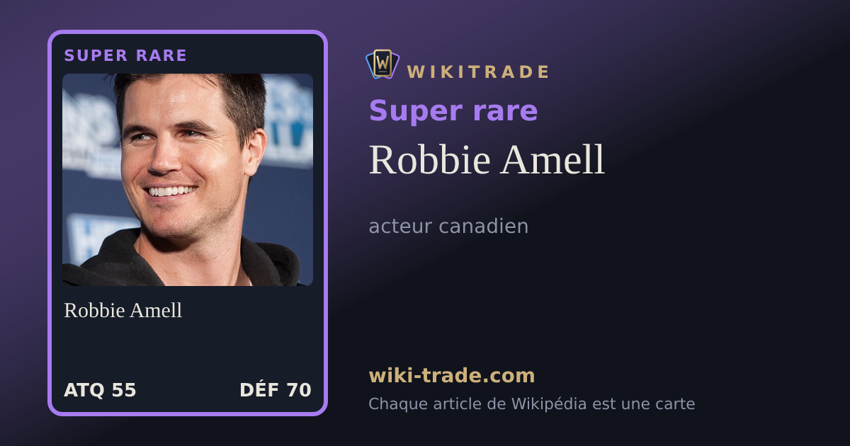 Robbie Amell — carte Super rare