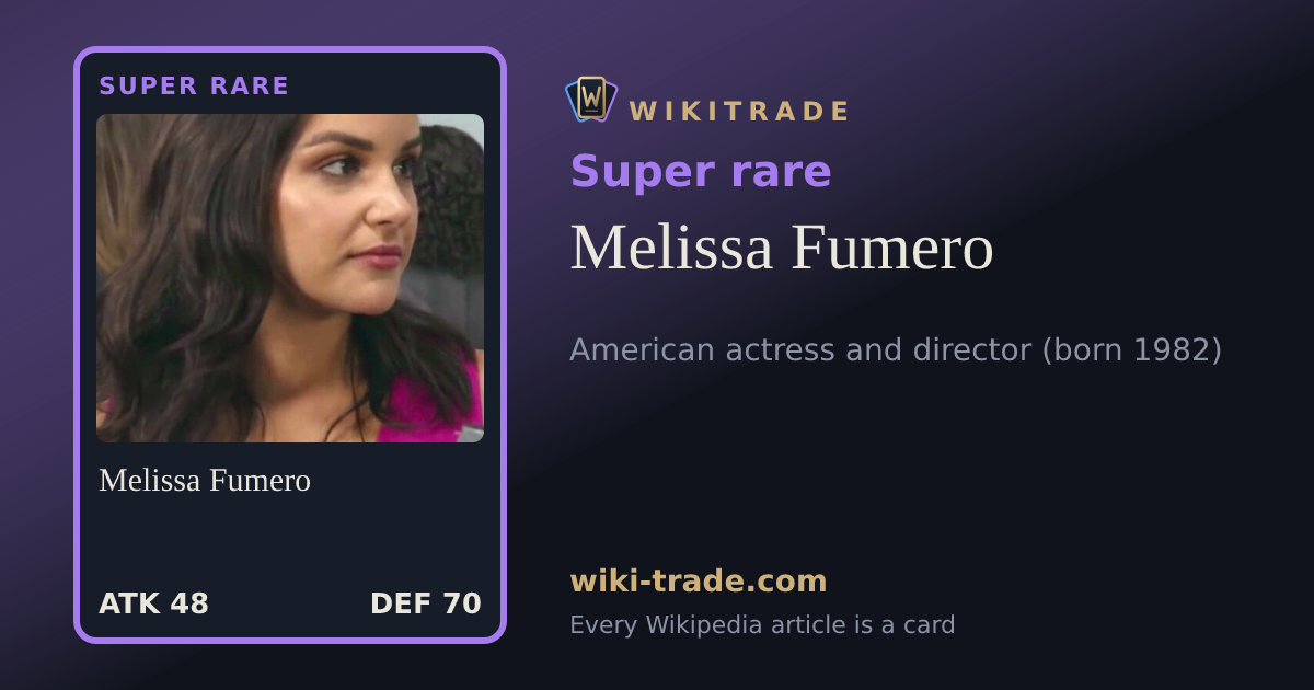 Melissa Fumero — Super rare card