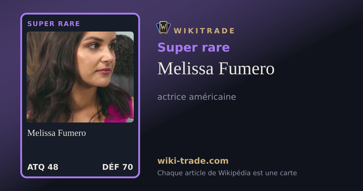 Melissa Fumero — carte Super rare