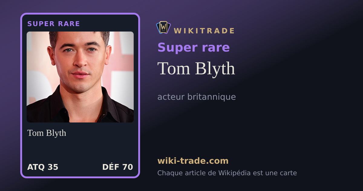 Tom Blyth — carte Super rare