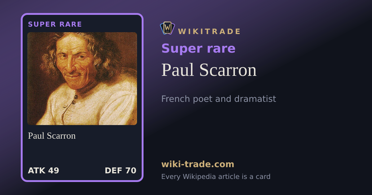 Paul Scarron — Super rare card