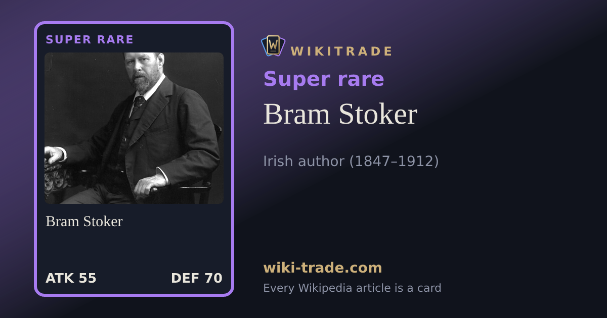 Bram Stoker — Super rare card