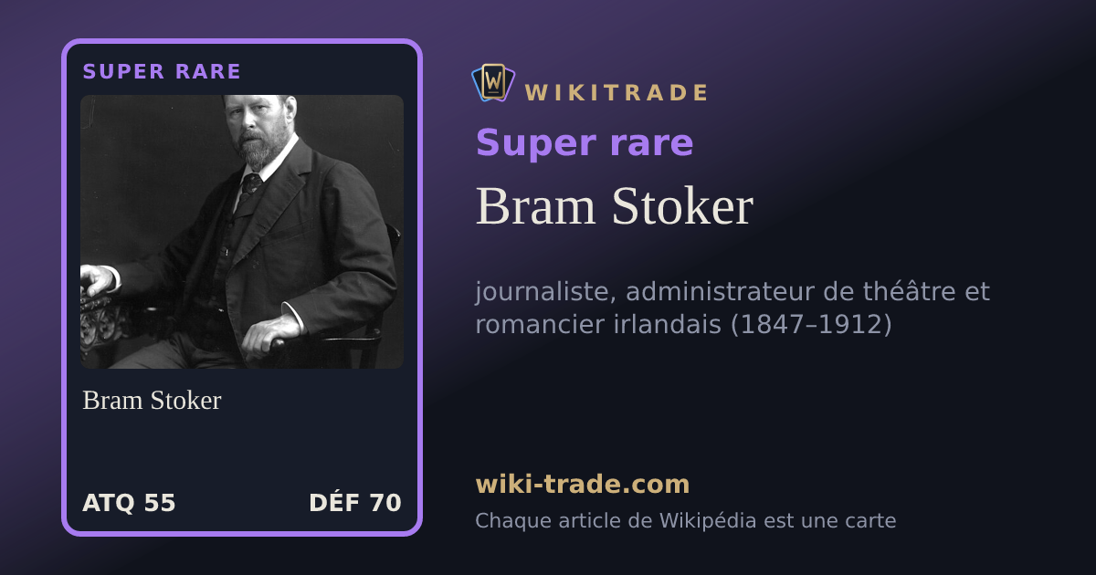 Bram Stoker — carte Super rare