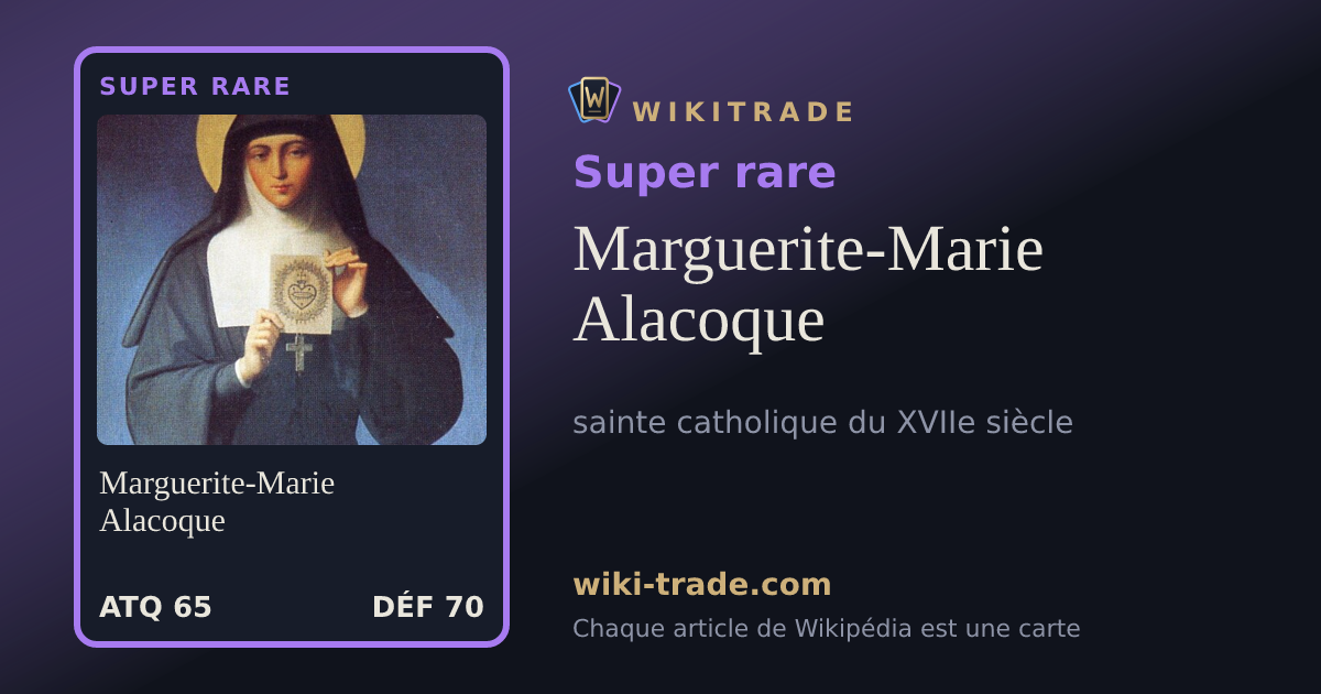 Marguerite-Marie Alacoque — carte Super rare