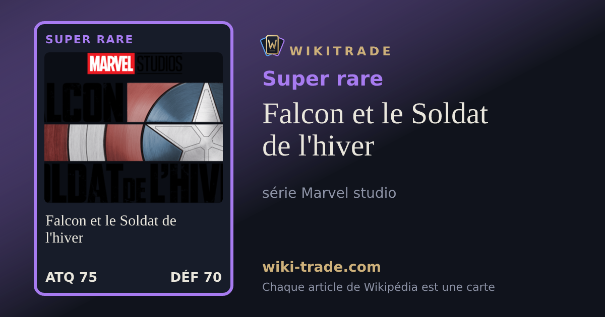 Falcon et le Soldat de l'hiver — carte Super rare