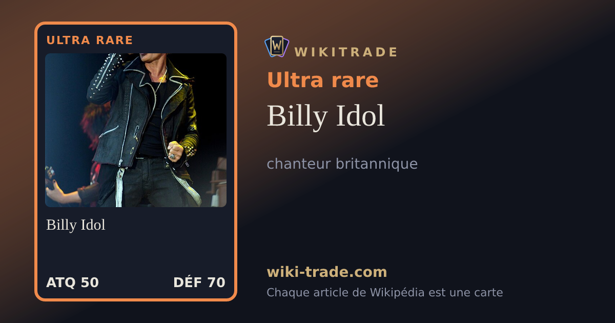 Billy Idol — carte Ultra rare