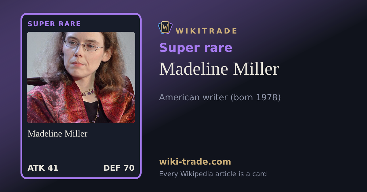 Madeline Miller — Super rare card