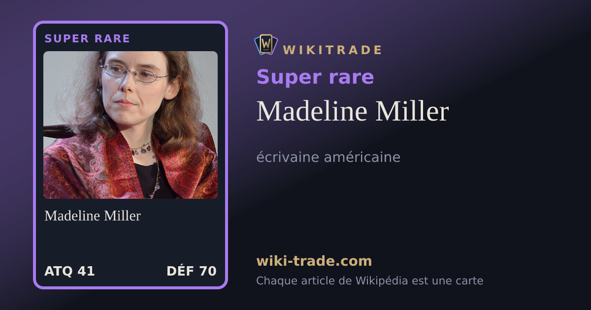Madeline Miller — carte Super rare