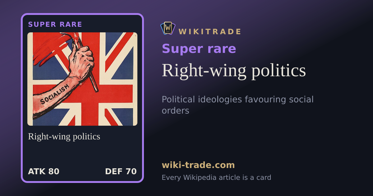 Right-wing politics — Super rare card