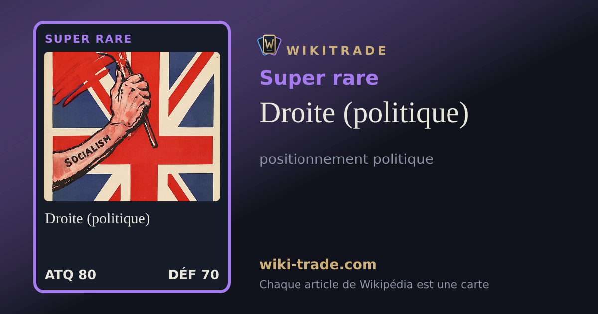 Droite (politique) — carte Super rare