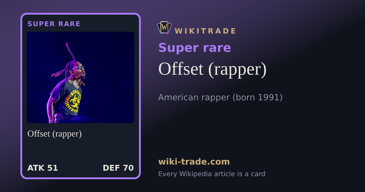 Offset (rapper) — Super rare card