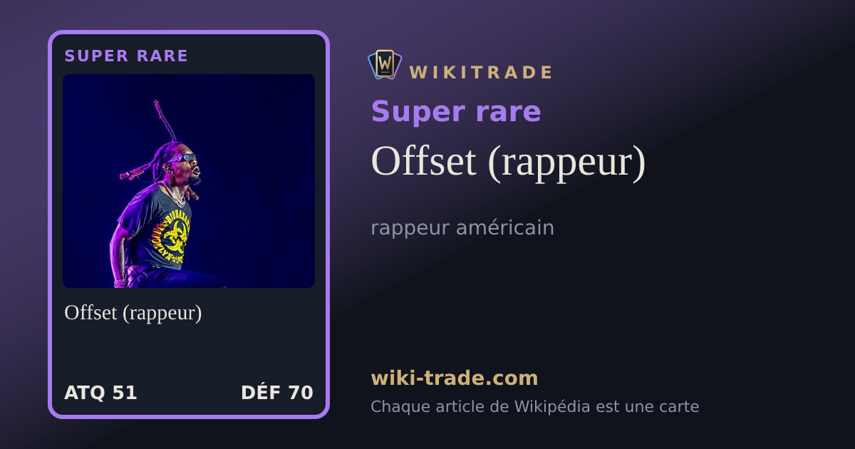 Offset (rappeur) — carte Super rare