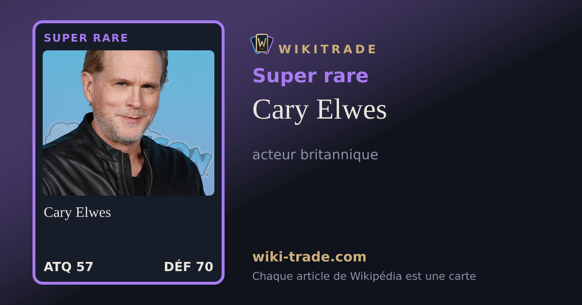 Cary Elwes — carte Super rare
