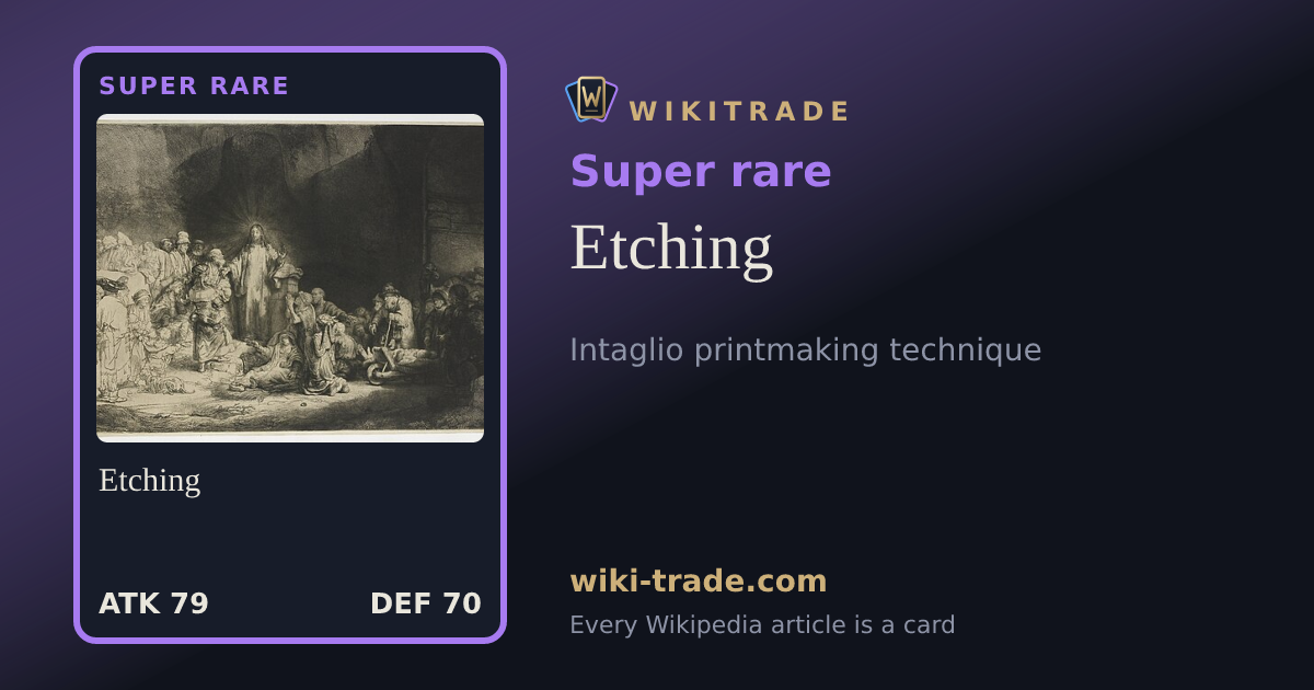 Etching — Super rare card